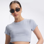 Basic Essentials Fitted Crop Top