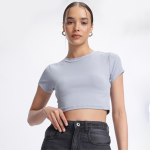 Basic Essentials Fitted Crop Top
